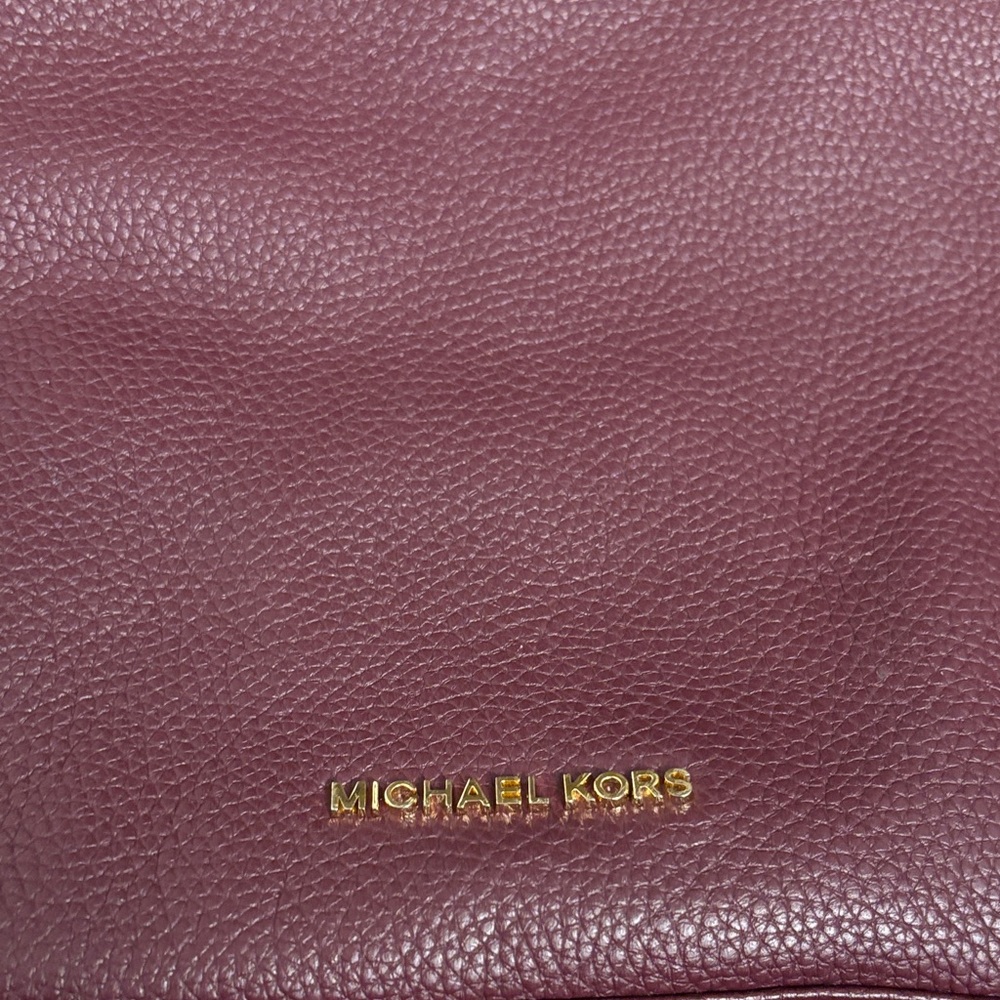 Michael Kors Matilda Plum Hobo Bag with Gold Accents - Picture 2 of 6